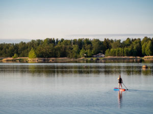 SUP-lautailua Eurajoen Kuivalahdella