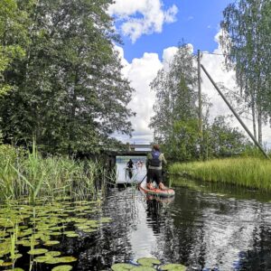 SUP-lautailukurssi Eurajoen Pinkjärvellä